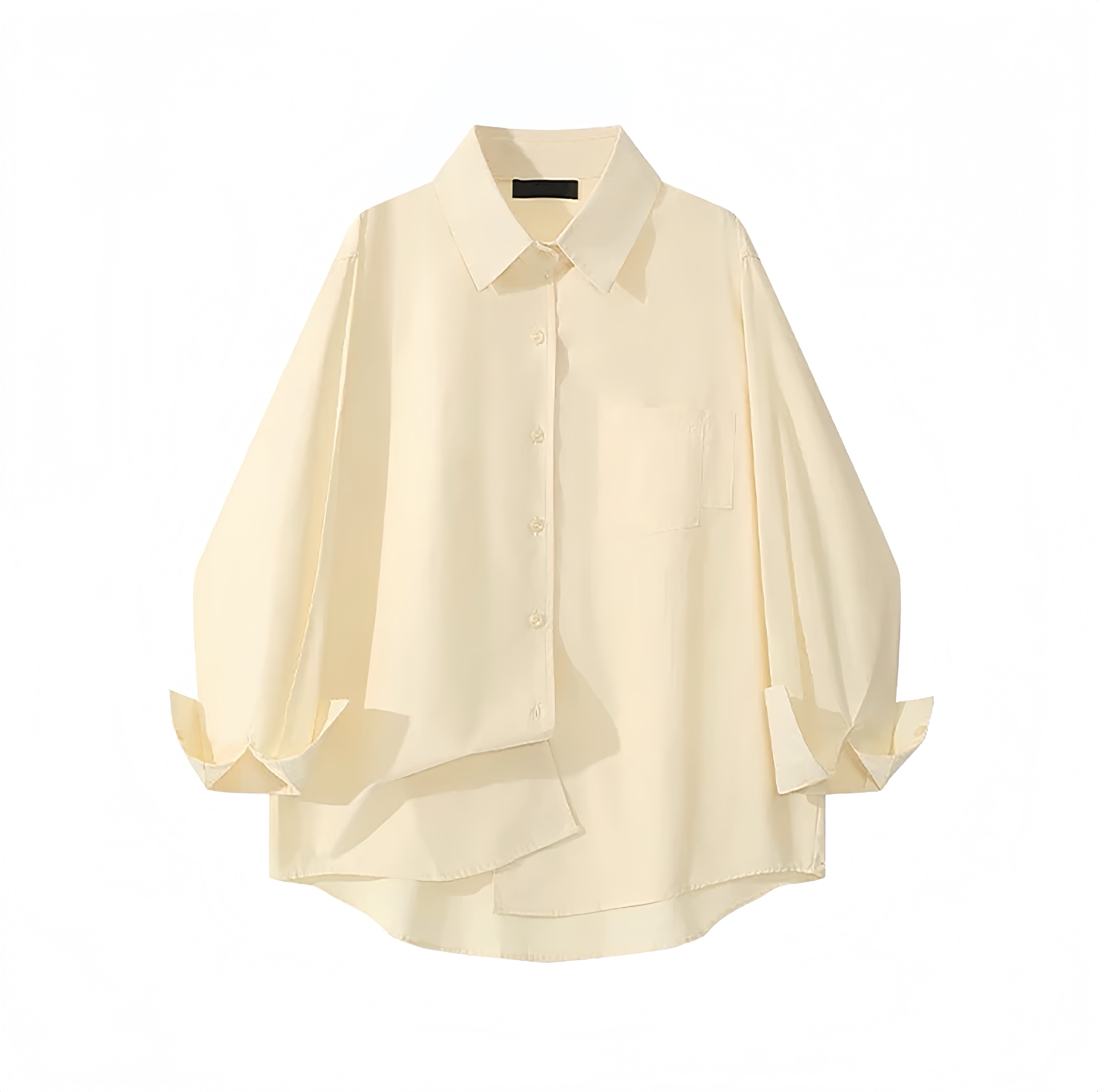 PICNIC DATE LOOSE FIT LONG SLEEVE SHIRT - YELLOW