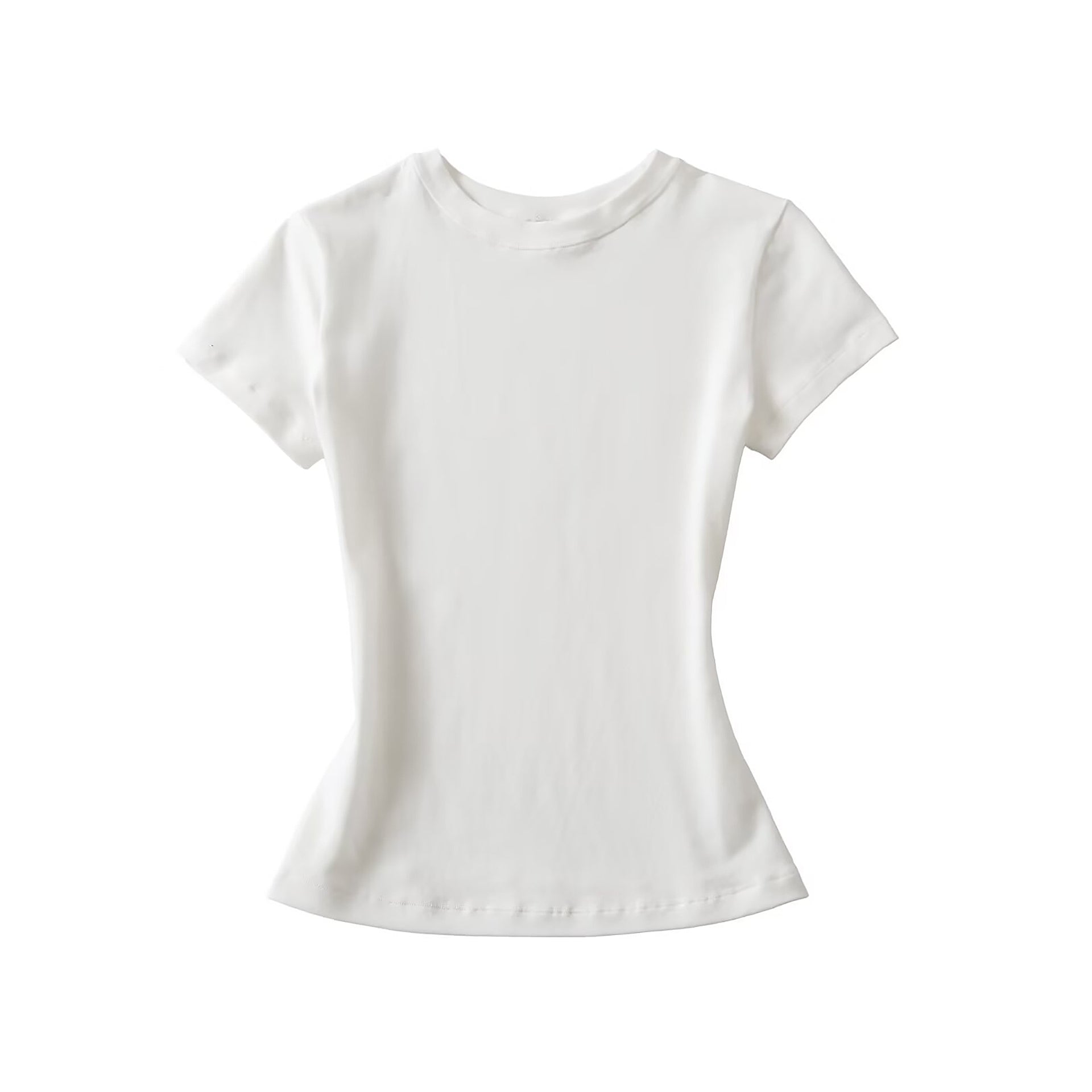 MY EVERYDAY BASIC SHORT SLEEVE TOP - WHITE / BLACK