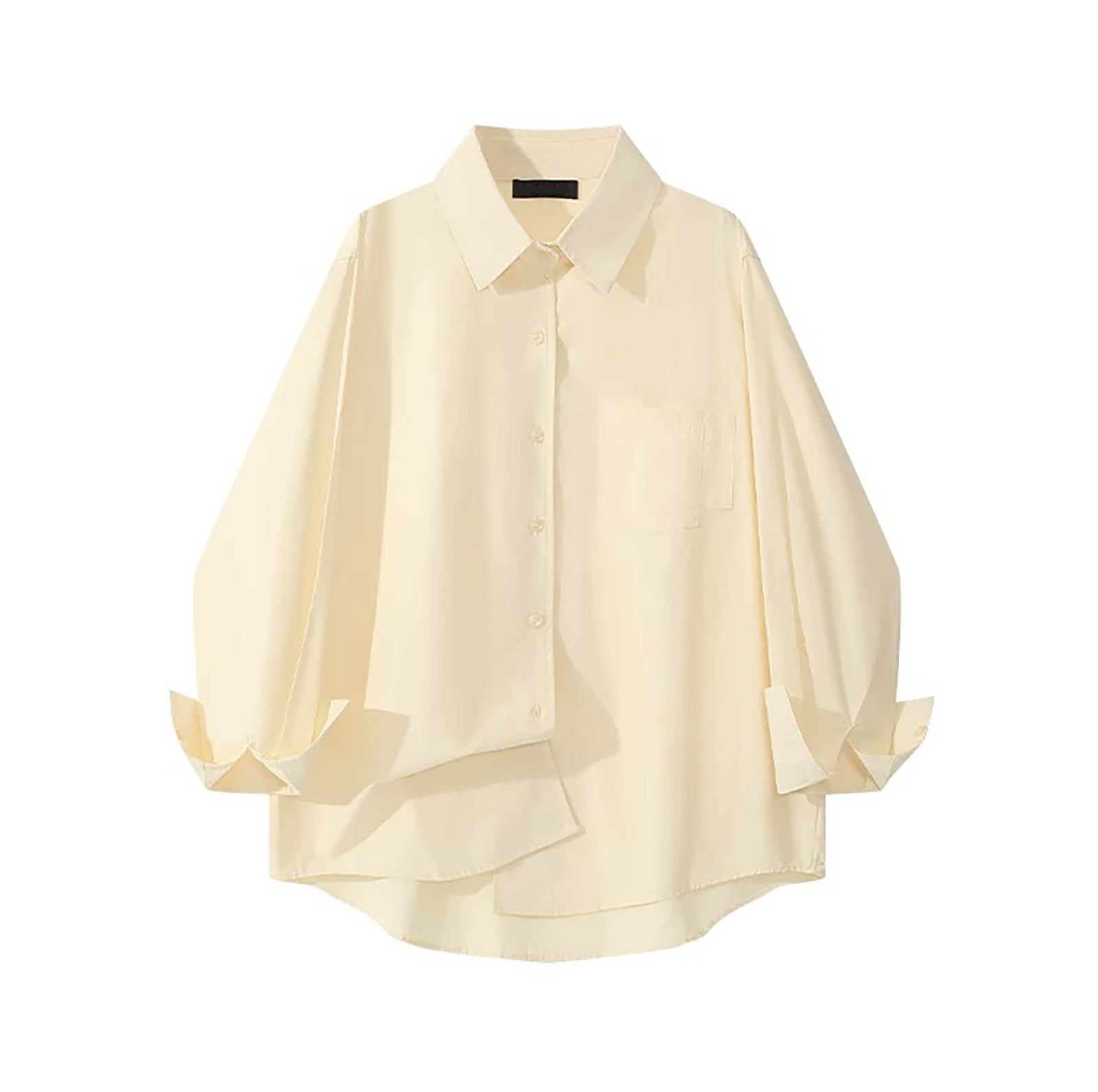 PICNIC DATE LOOSE FIT LONG SLEEVE SHIRT - YELLOW