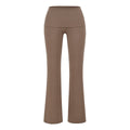 CRUSHING ON YOU FOLD OVER PANT - CARAMEL MOCCA