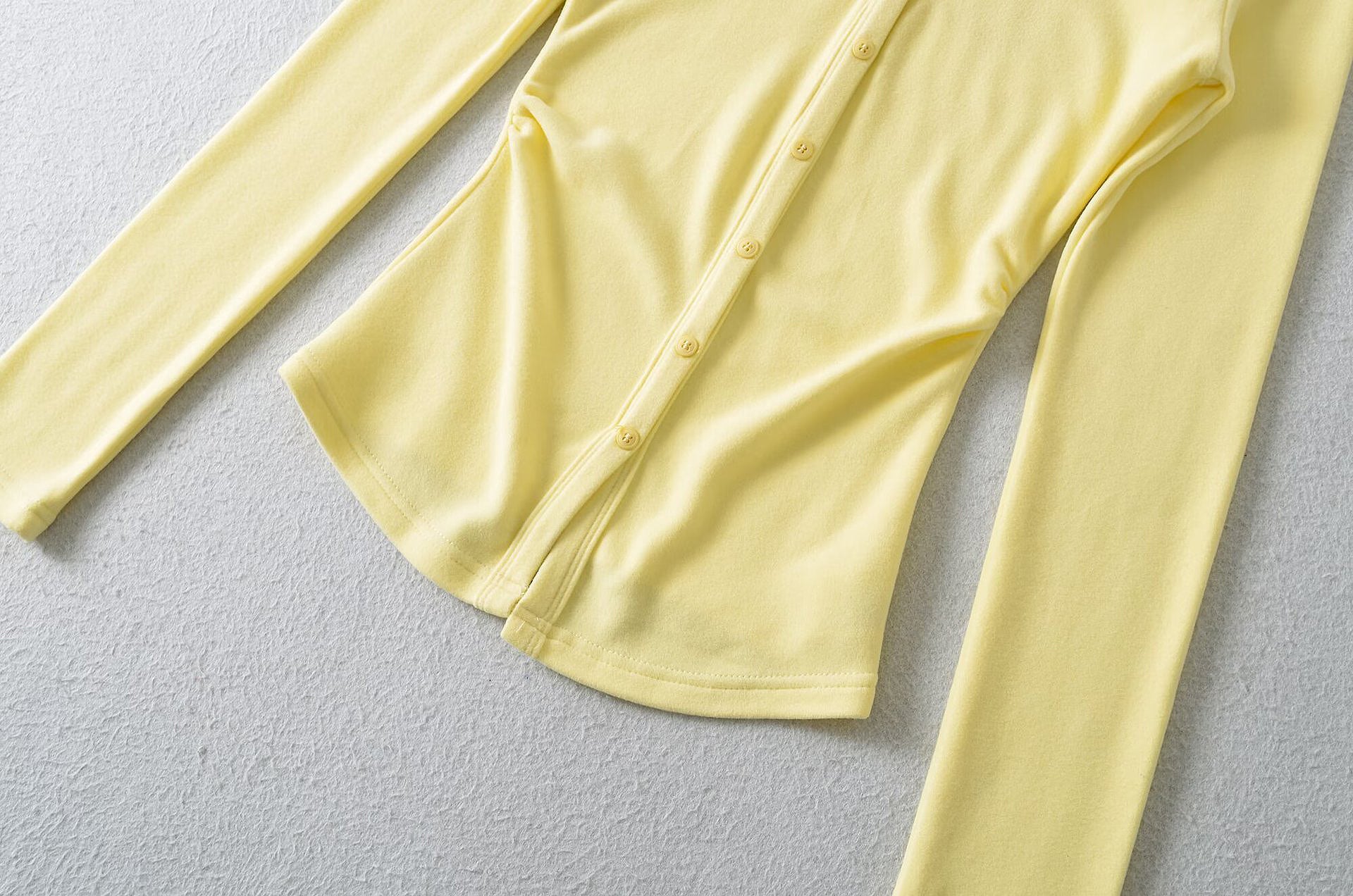 TOO SWEET BUTTON UP CARDIGAN TOP - YELLOW