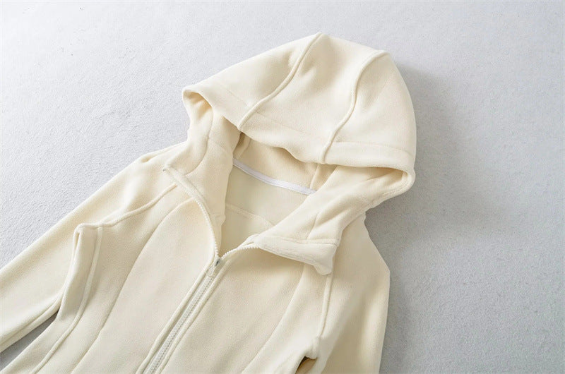 SOFT GIRL ERA TRACK PANT SET - BEIGE