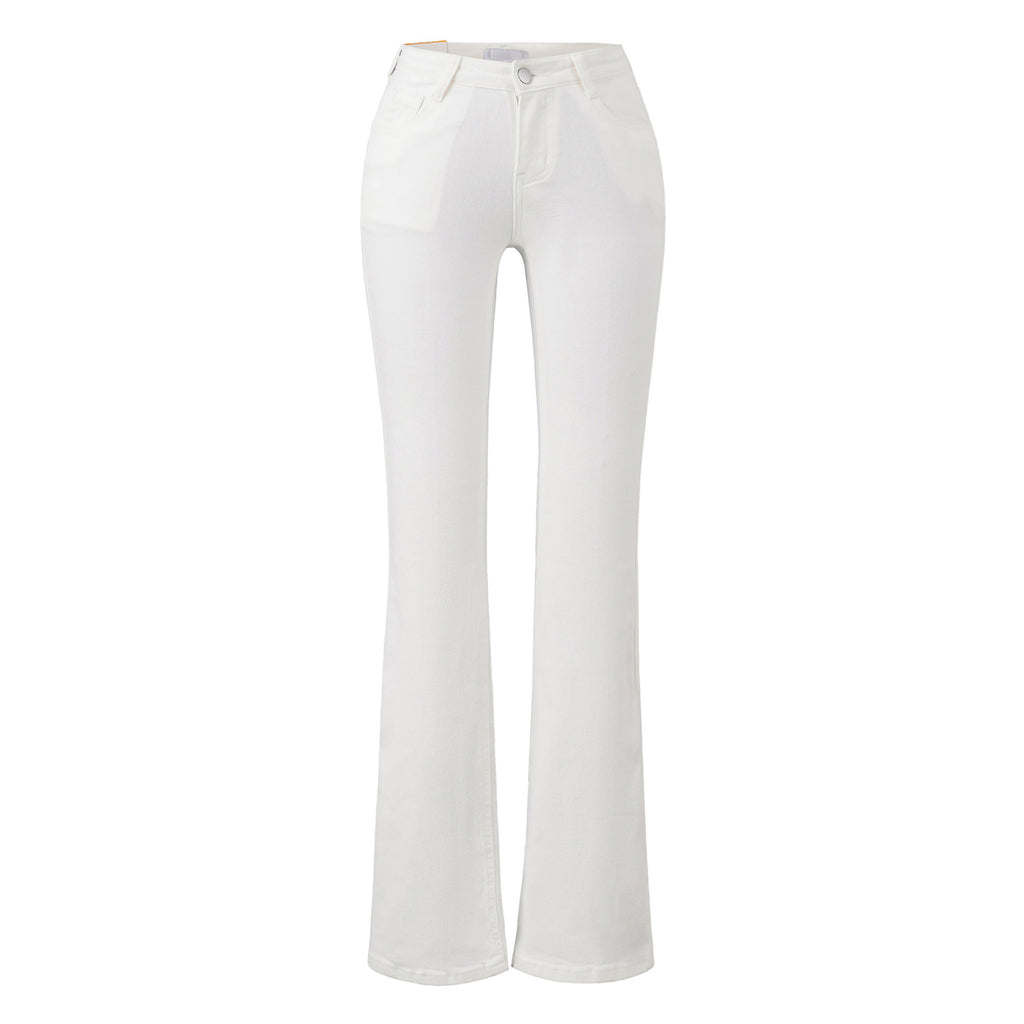 BLAIR LOW RISE FLARE JEANS - WHITE