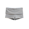 BONNIE STRIPED FOLDOVER WAIST SHORT - BLUE