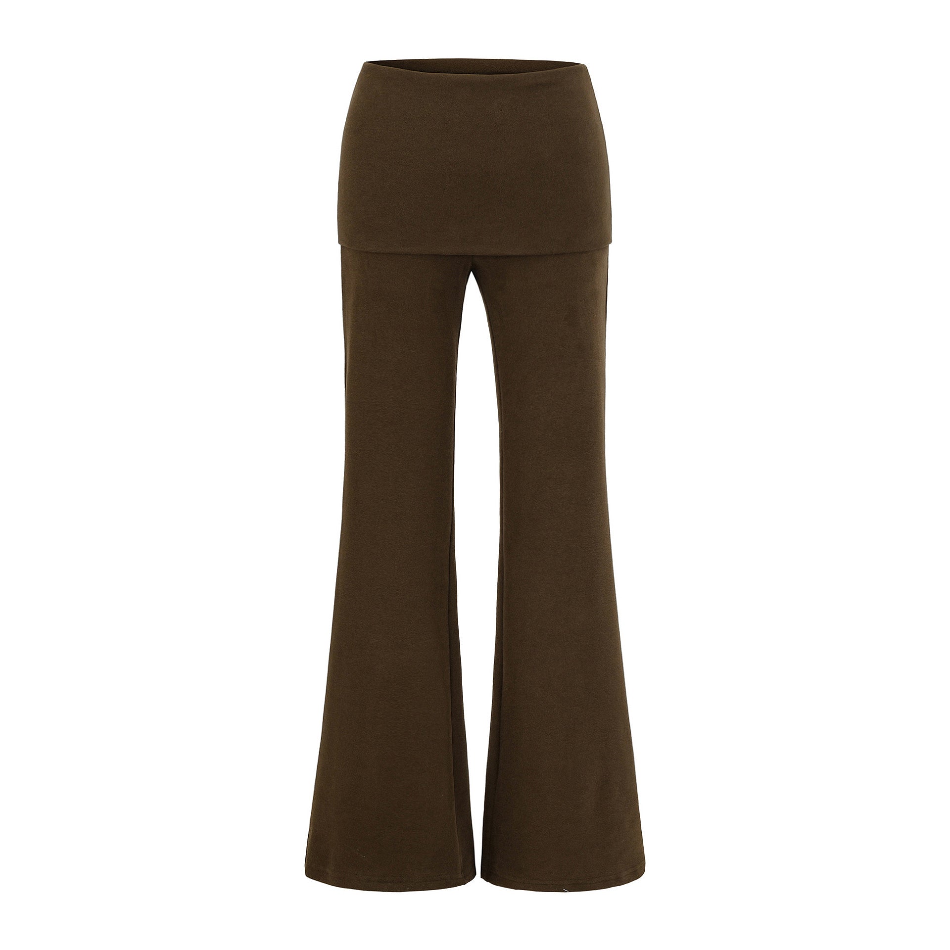 LAZY MORNING FLARE PANT - DARK BROWN