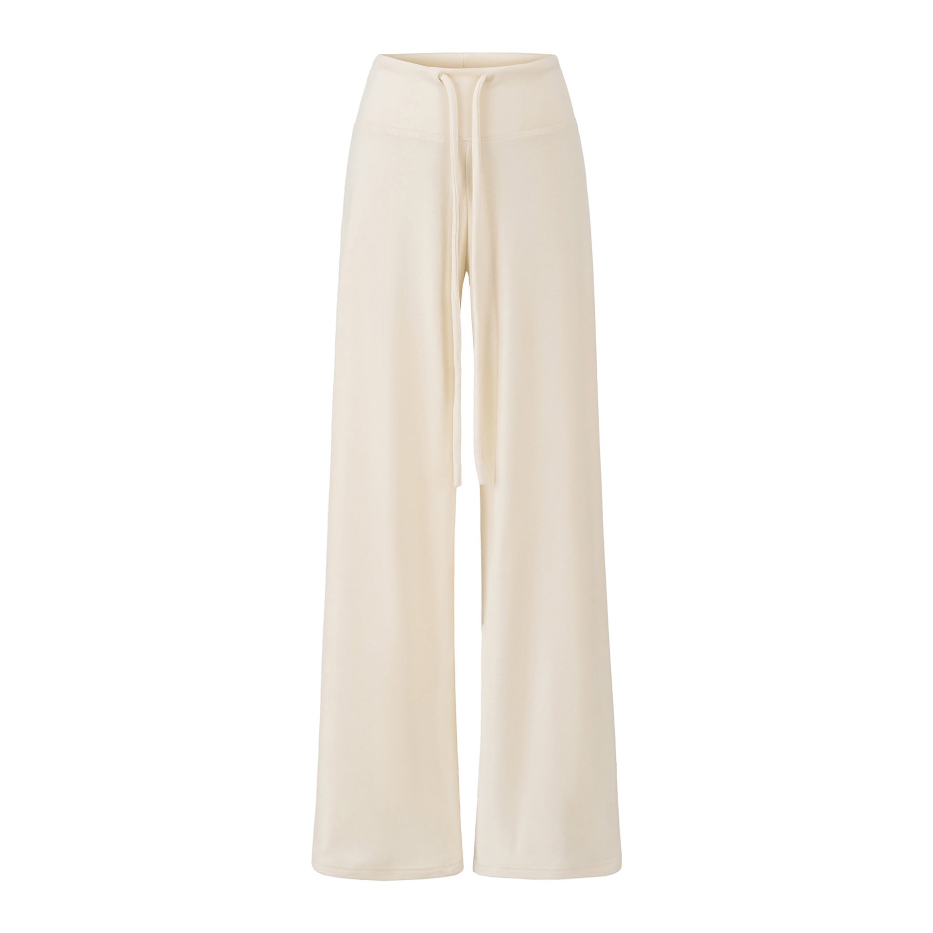 SUNDAY BRUNCH WIDE LEG PANT - CREAM / BEIGE / DARK BROWN