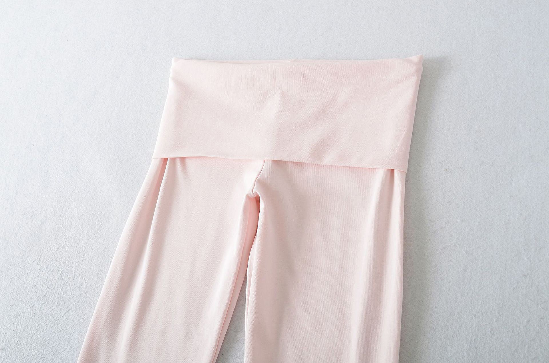 CRUSHING ON YOU FOLD OVER PANT - SOFT PINK