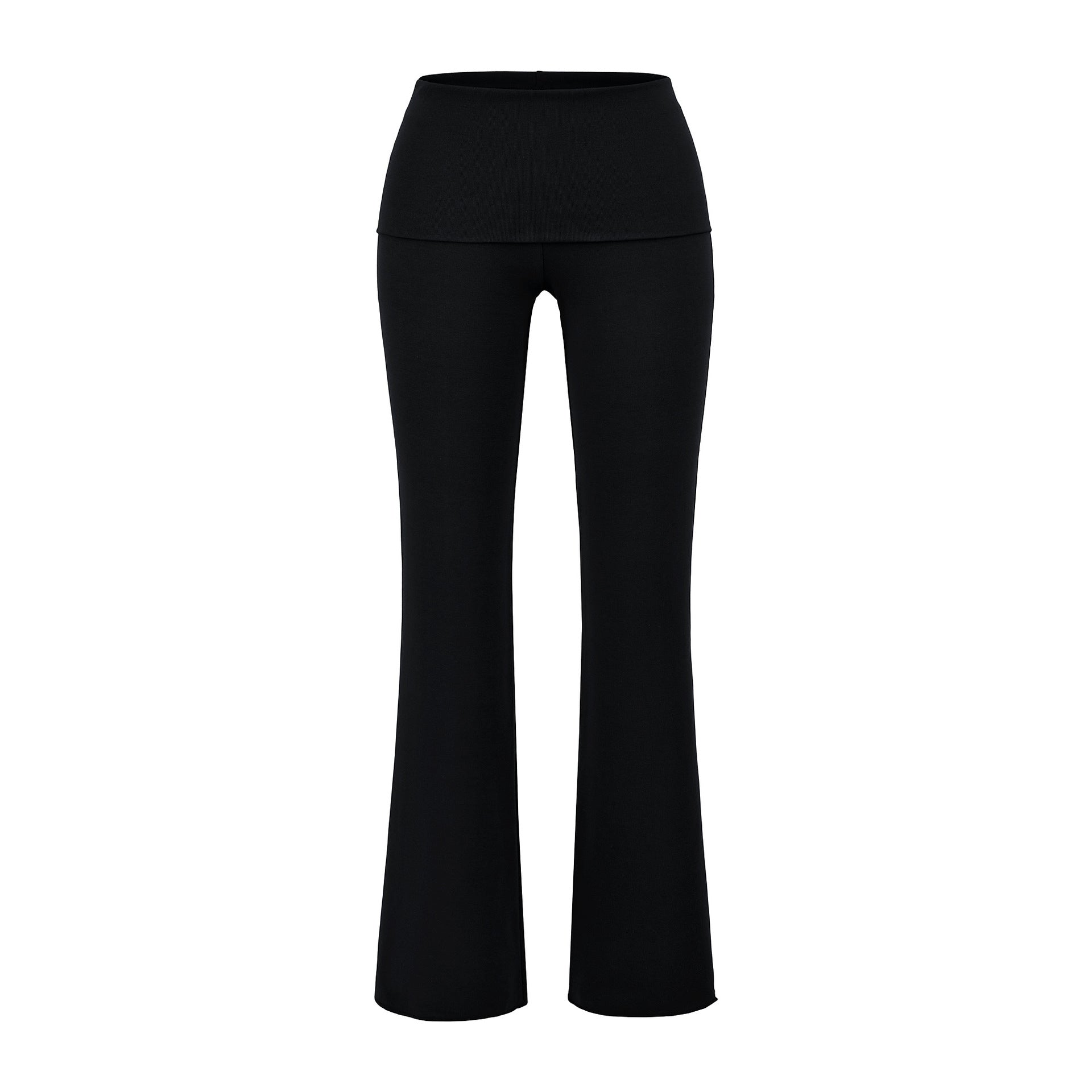 CRUSHING ON YOU FOLD OVER PANT - BLACK