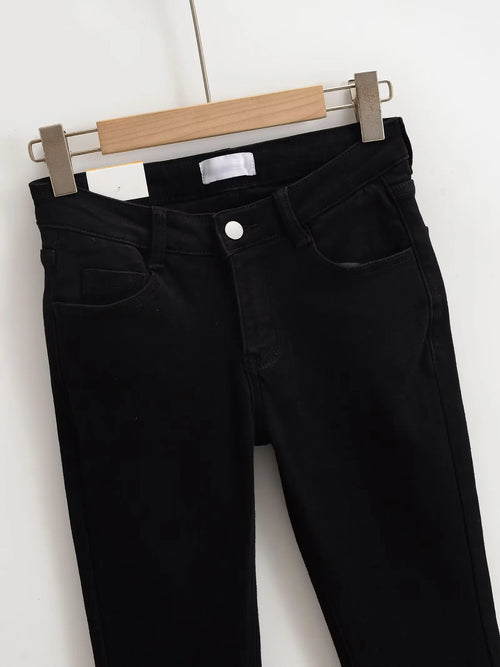 BLAIR LOW RISE FLARE JEANS - BLACK