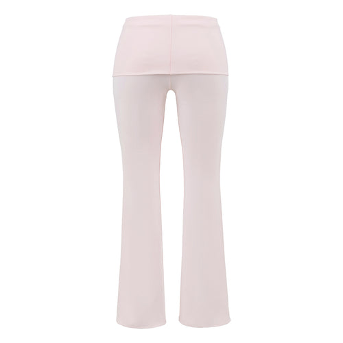 CRUSHING ON YOU FOLD OVER PANT - SOFT PINK