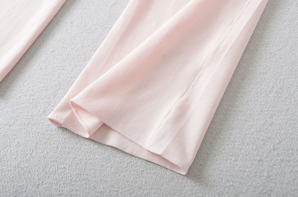 CRUSHING ON YOU FOLD OVER PANT - SOFT PINK