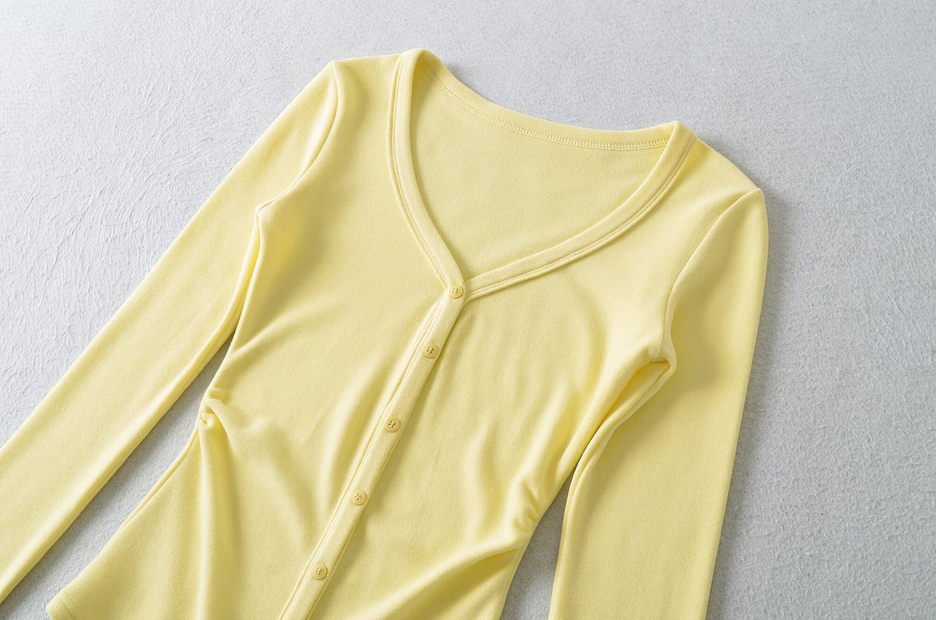 TOO SWEET BUTTON UP CARDIGAN TOP - YELLOW