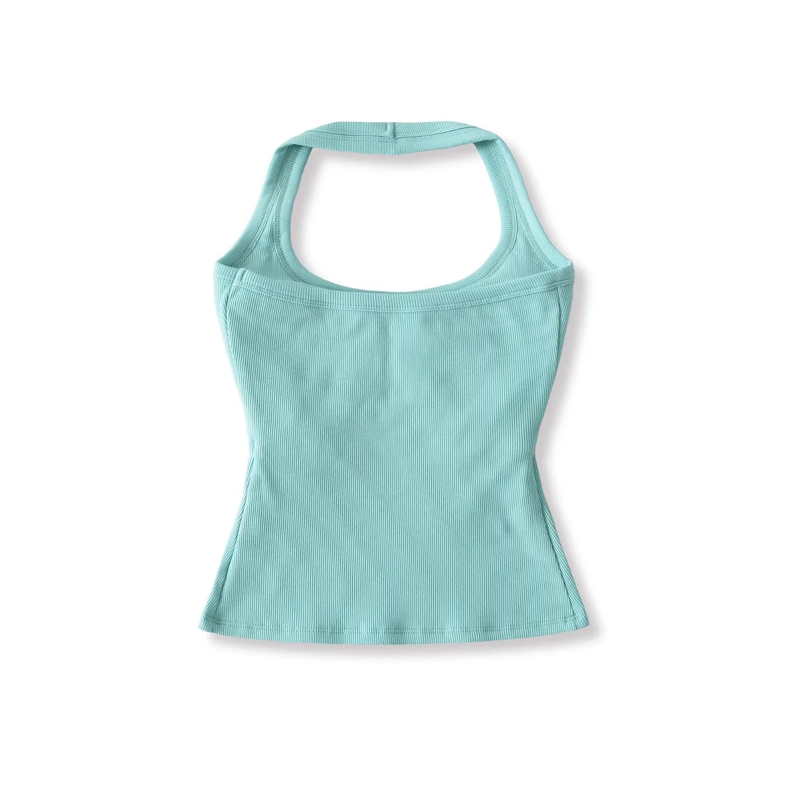 KAIA HALTER TANK TOP - BLUE ATOLL