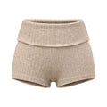 COZY MOMENTS KNIT SHORT - BEIGE