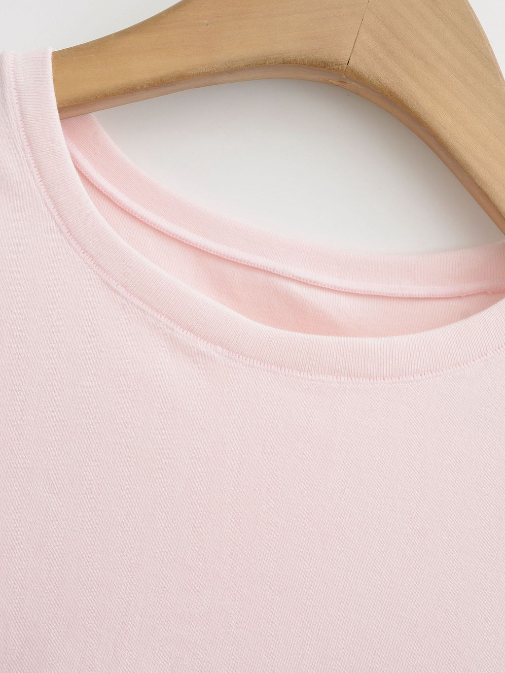 ALYSSA BASIC LONG SLEEVE TOP - SOFT PINK