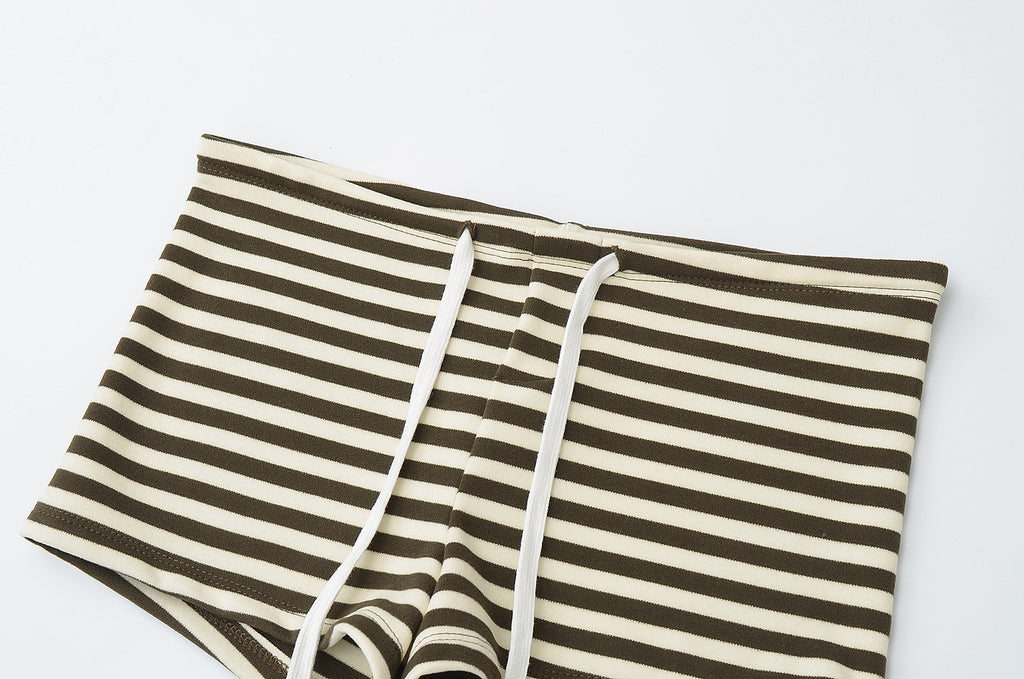 BETTY STRIPED SHORT - BROWN