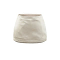 LORA SATIN LOW RISE MINI SKIRT - CHAMPAGNE