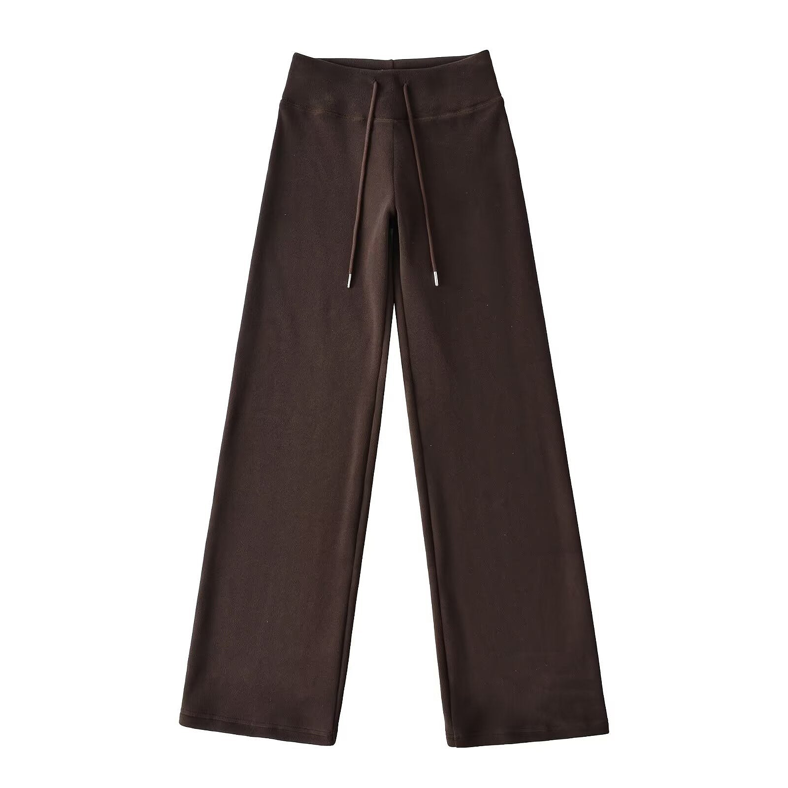 SOFT GIRL ERA TRACK PANT SET - DARK BROWN