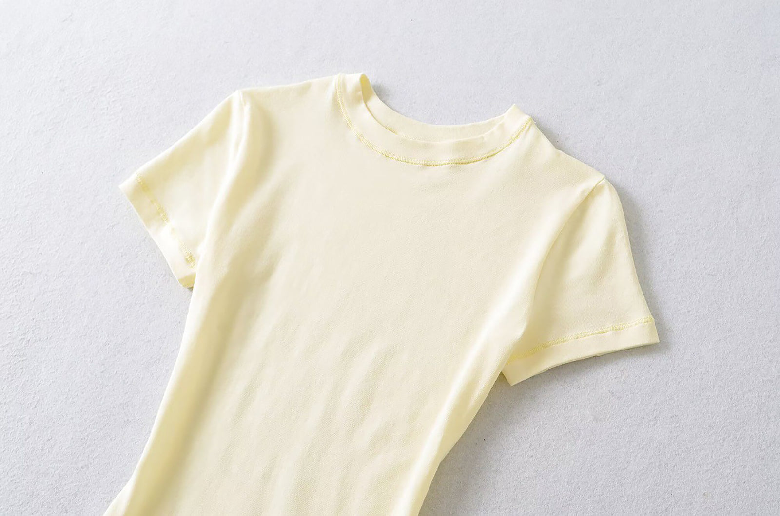 MY EVERYDAY BASIC SHORT SLEEVE TOP - YELLOW